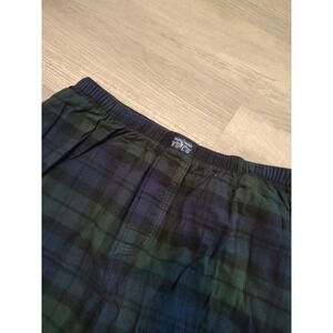Polo Ralph Lauren Pajamas Mens XL Green Plaid Sleepwear Tartan Baggy Wideleg